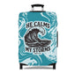 Calmed Storms Luggage Cover - Ocean theme