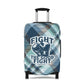 Fight Good Fight Luggage Cover - Plaid theme