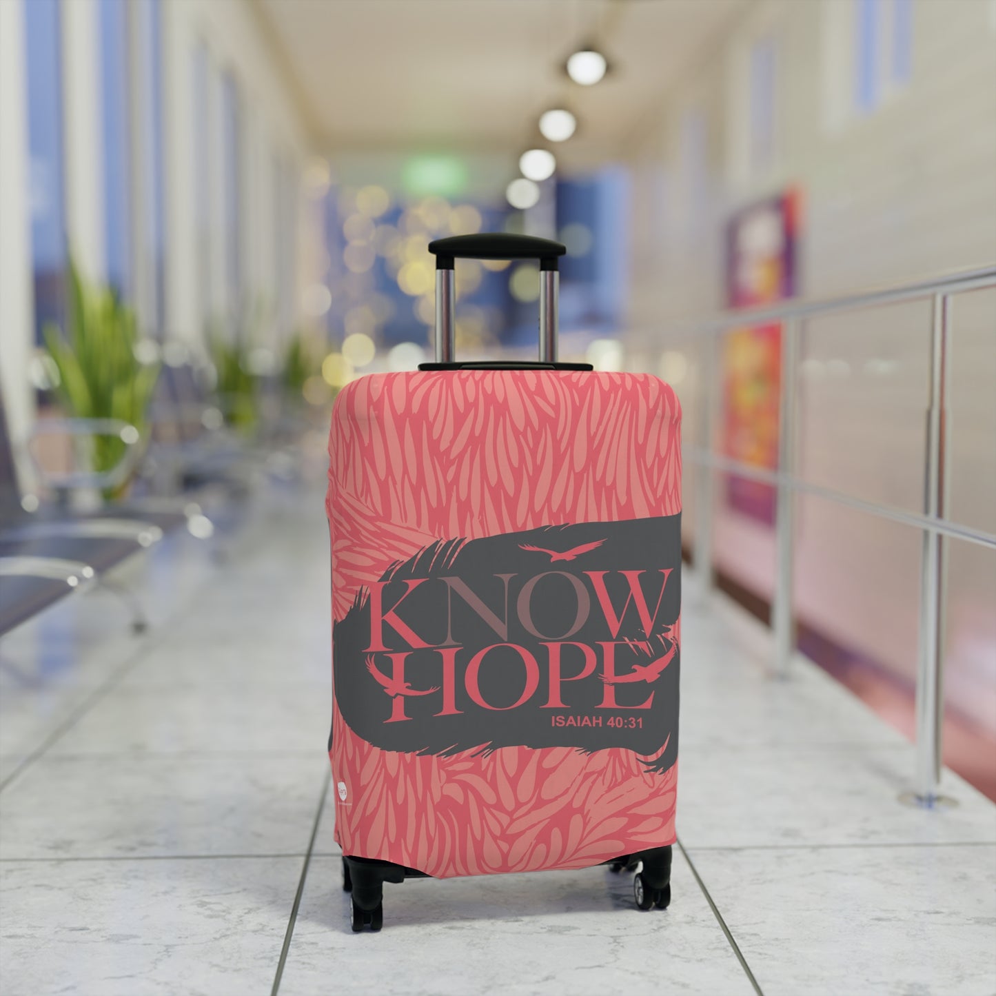 Know Hope Luggage Cover