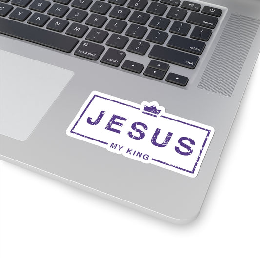 Jesus Is My King Sticker