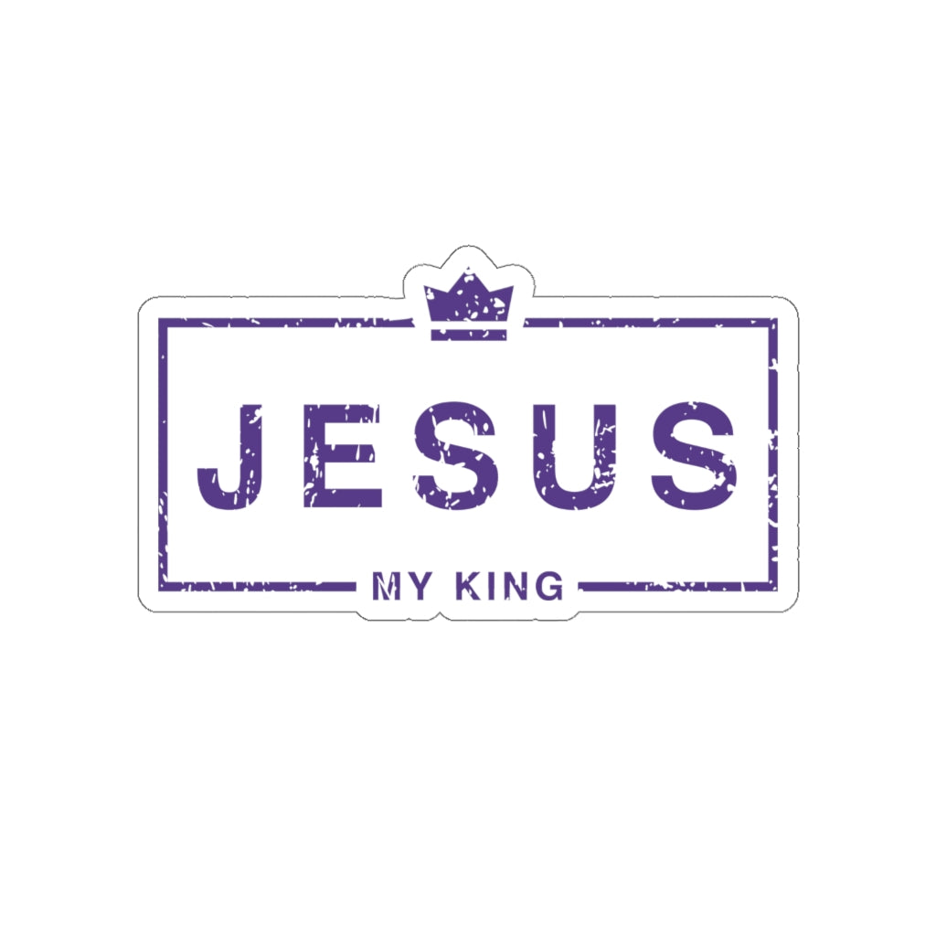 Jesus Is My King Sticker