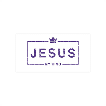 Jesus My King Bumper Sticker