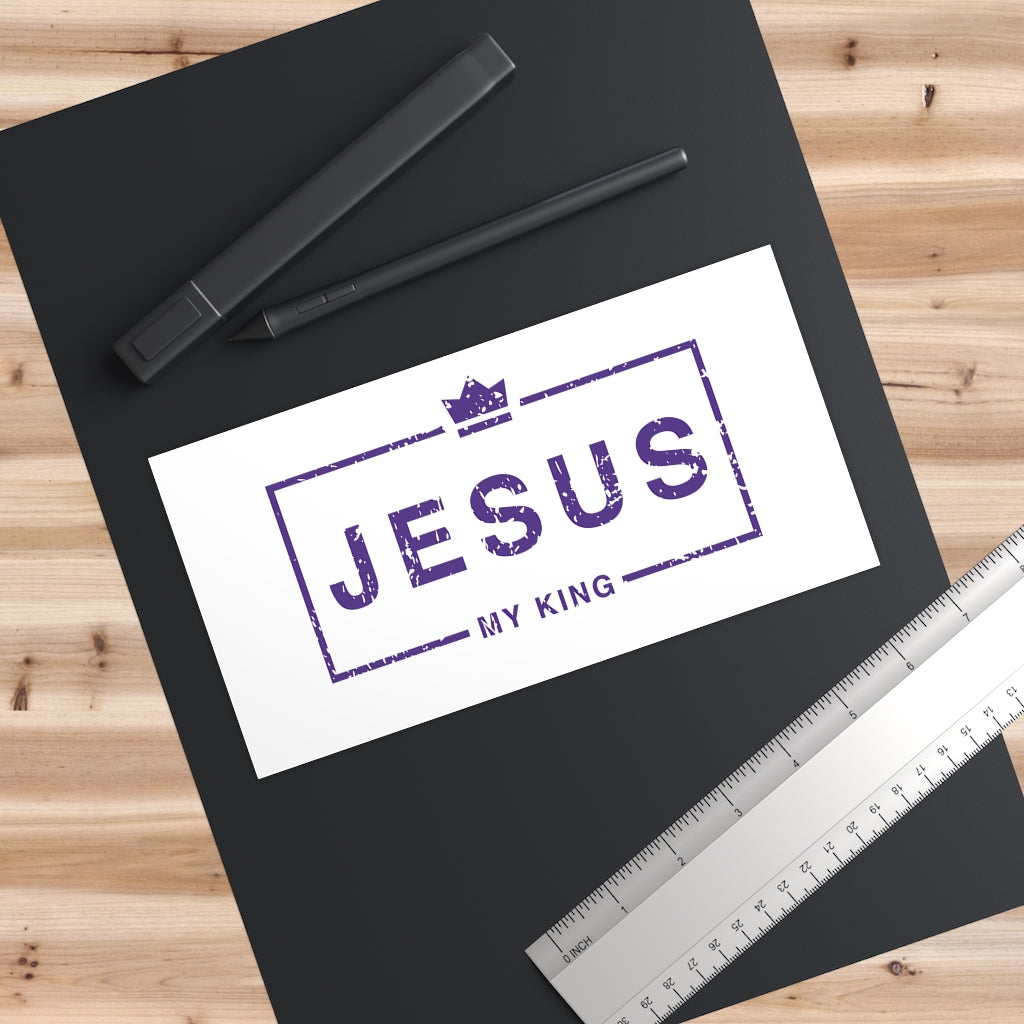 Jesus My King Bumper Sticker