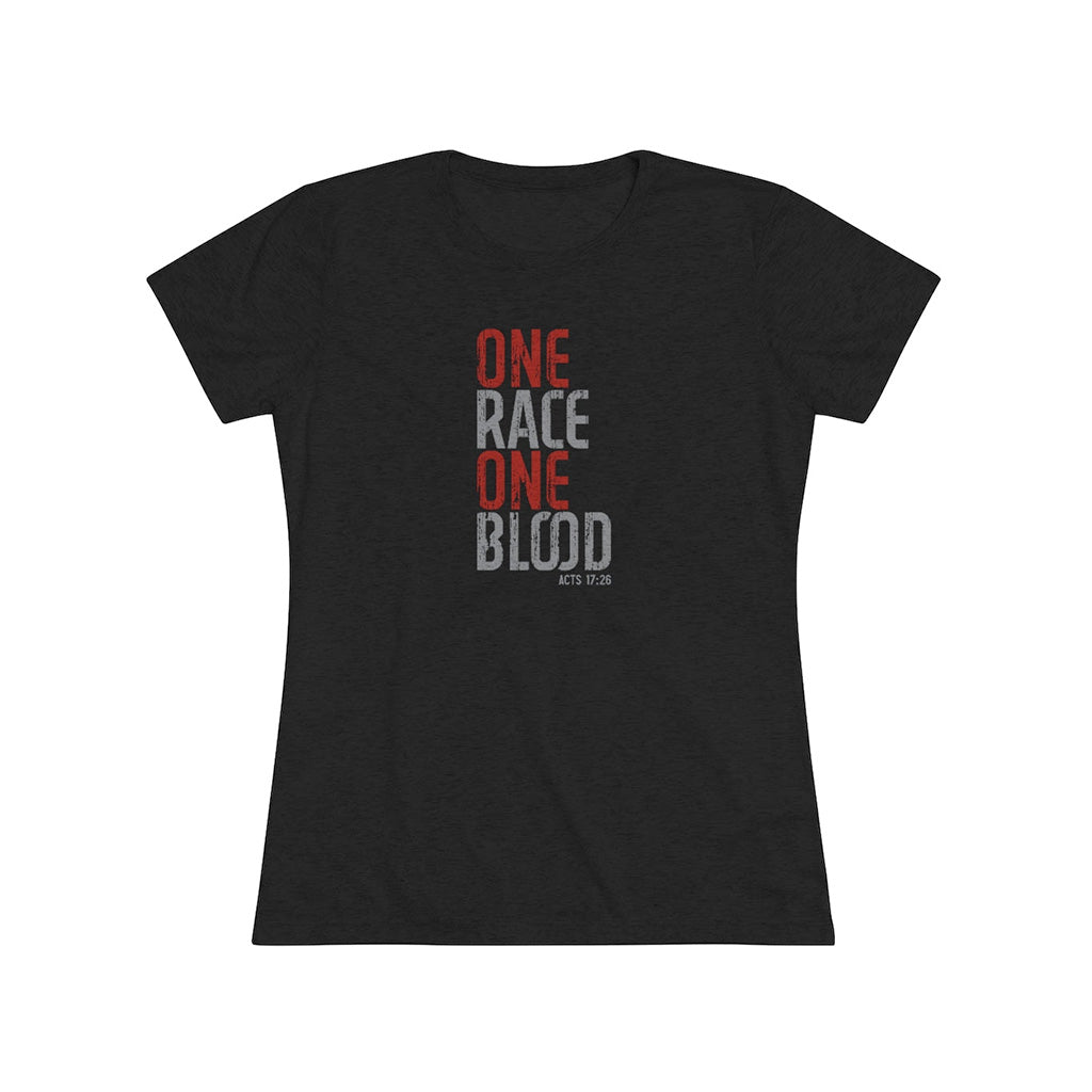 One Race. One Blood Women's Tri-Blend Tee