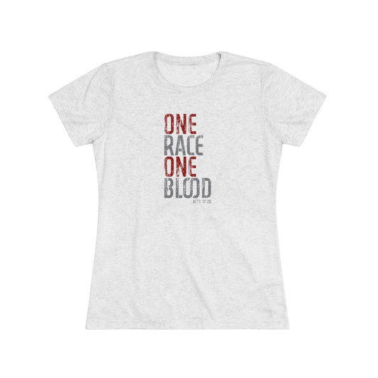 One Race. One Blood Women's Tri-Blend Tee